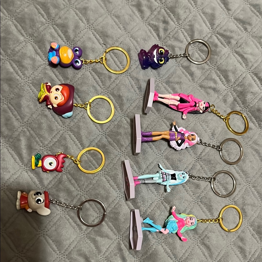 Colorful Kids Toy Keychain Set
